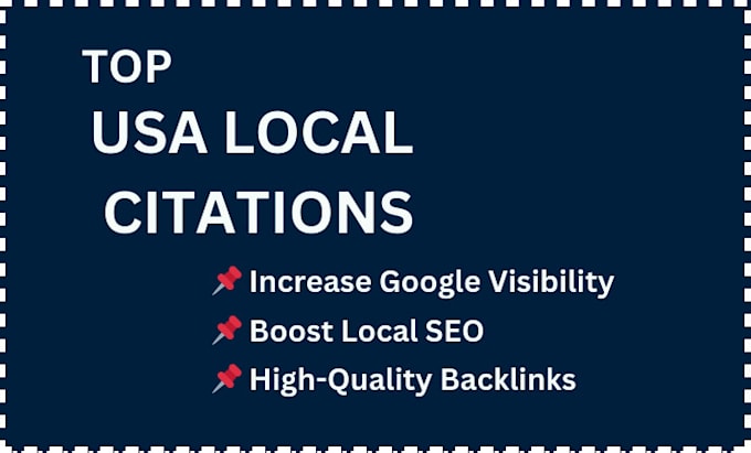 Gig Preview - Do USA local citations and directory submissions for local SEO