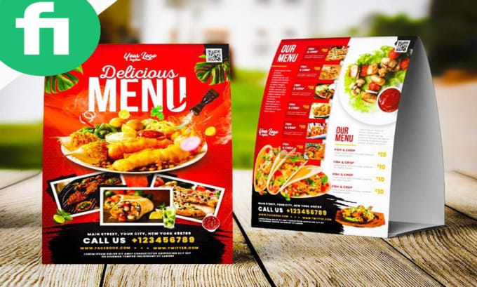 Gig Preview - Create an attractive restaurant menu design for you