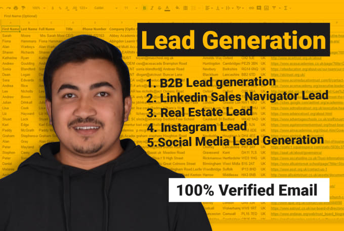 Bestseller - do b2b lead generation, linkedin lead, email list building