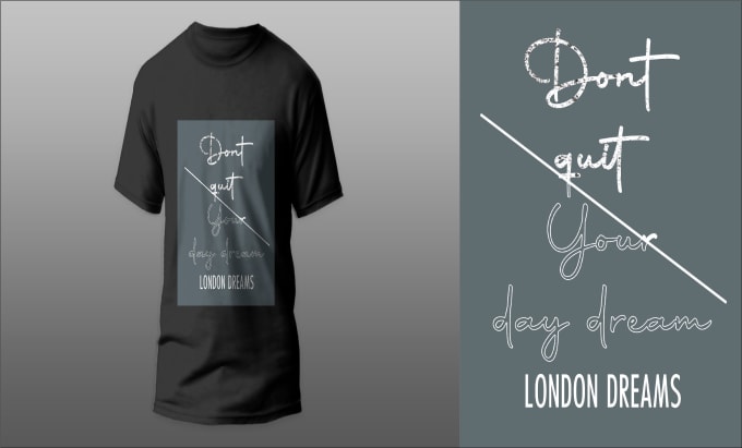 Gig Preview - Do amazing t shirt design inclusive typography for merchandise