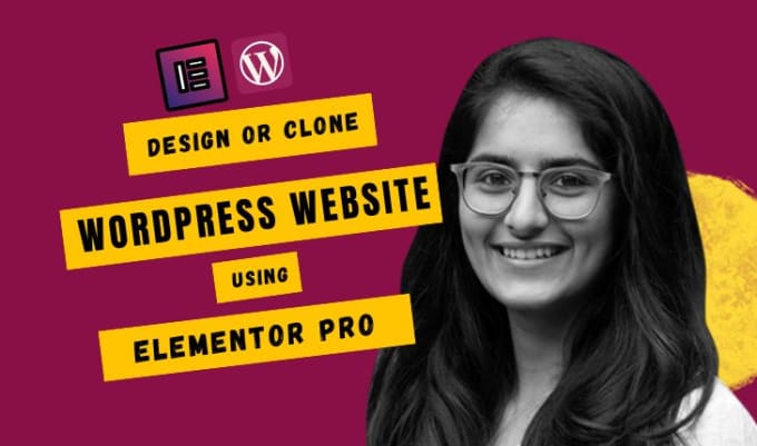 Gig Preview - Design, copy or clone any responsive wordpress website using elementor pro