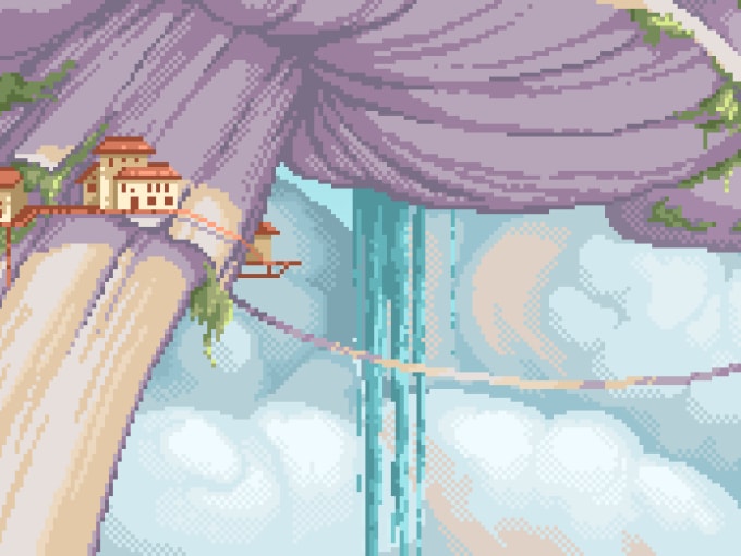 Gig Preview - Create pixel art background, landscape, illustration