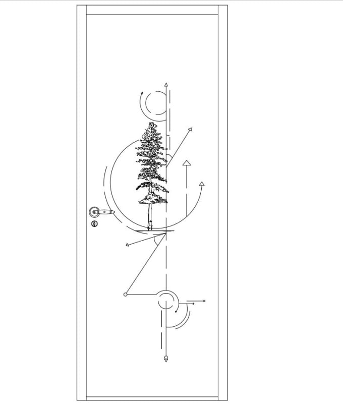 Gig Preview - Make a milling sketch for your dream door 2d