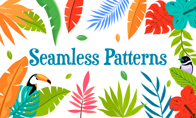 Gig Preview - Design repeat seamless patterns for printing on textile, fabric