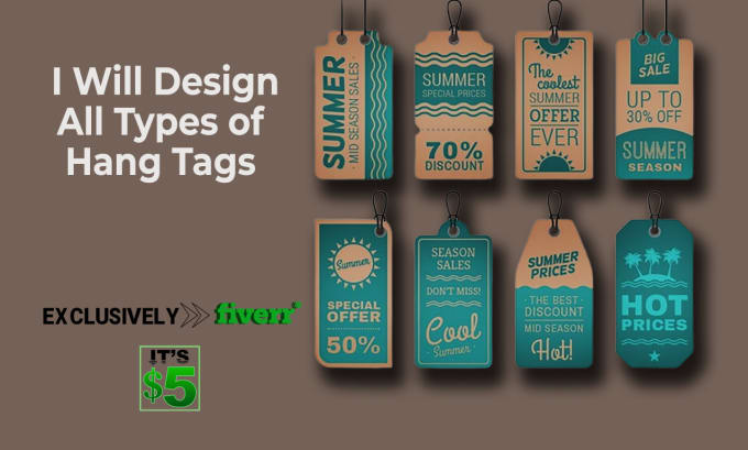 Gig Preview - Do hang tag, clothing tag and products tag designing for you