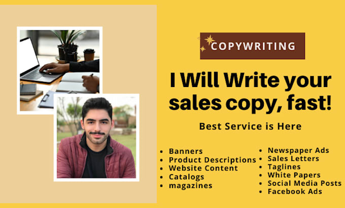 Gig Preview - Do professional copywriting for emails, ads, sales, and more