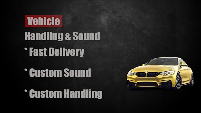 Gig Preview - Create custom car handling files for you fivem server