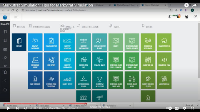 Gig Preview - Help with markstrat simulation