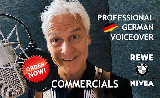 Gig Preview - Do a deep german male voice over for commercials