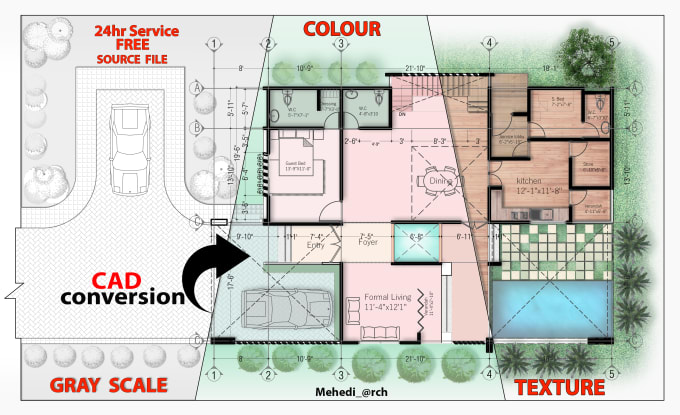 Gig Preview - Design your architectural 2d floor plan