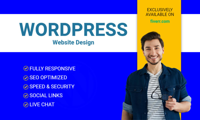 Gig Preview - Design premium wordpress website with elementor