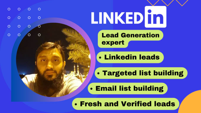 Bestseller - provide linkedin and b2b lead generation, targeted email list building