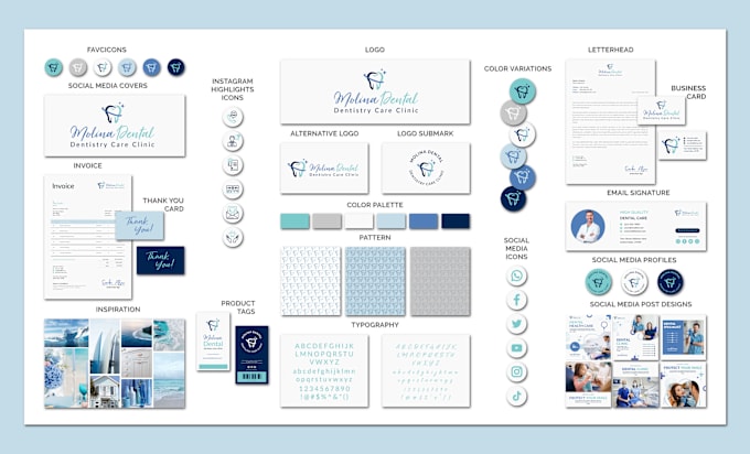 Gig Preview - Design a creative elegant logo with branding kit and social media kit