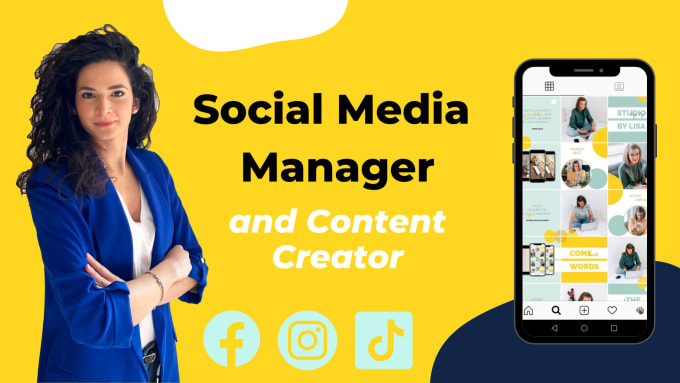 Gig Preview - Be your social media marketing manager and content creator