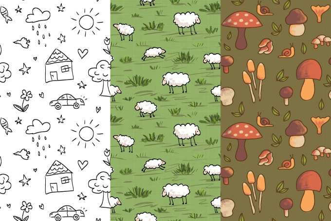 Gig Preview - Create original seamless patterns