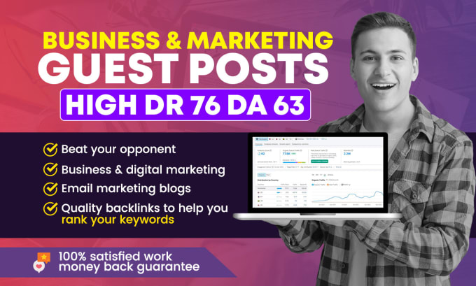 Gig Preview - Do high da business marketing guest post USA and UK blogs