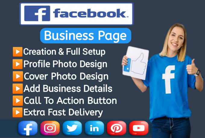 Gig Preview - Create professional facebook business page and properly setup