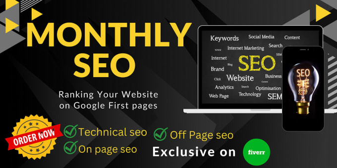 Gig Preview - Complete monthly SEO service with high quality backlinks