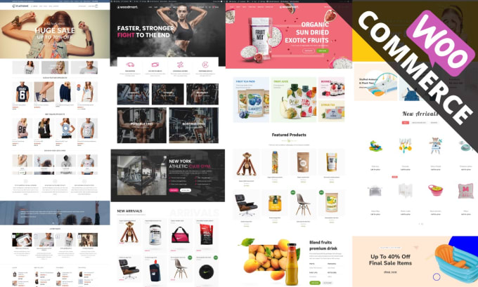 Gig Preview - Build wordpress ecommerce store website for your woocommerce online store