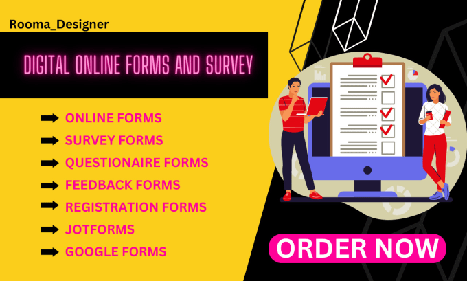 Gig Preview - Create googles forms, online surveys forms, and questionnaires