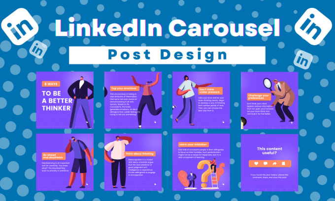 Gig Preview - Do linkedin carousels for you