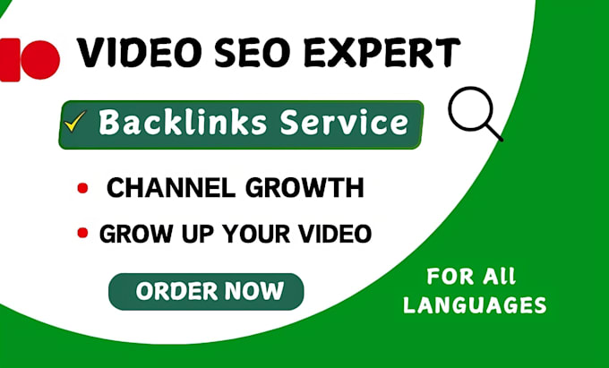 Gig Preview - Be youtube video SEO expert do backlinks for organic growth