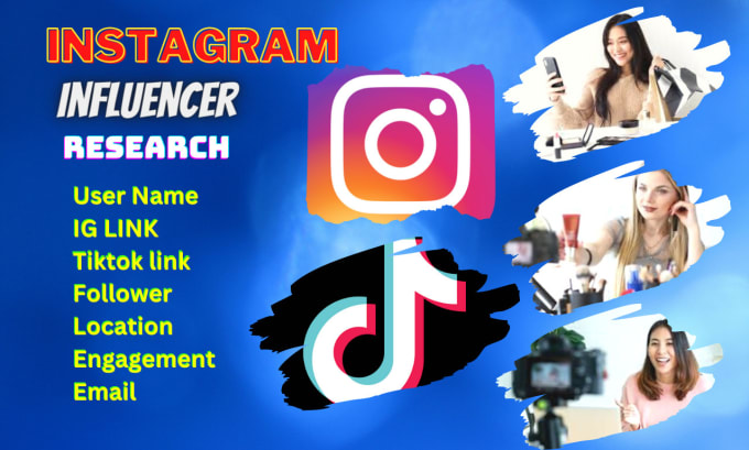 Gig Preview - Provide the best instagram influencer and tiktok influencer for you