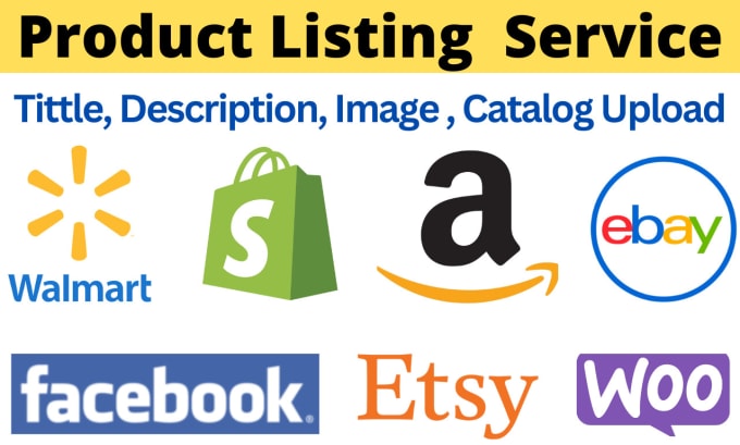 Gig Preview - Do product listings on amazon, walmart, ebay, etsy, shopify