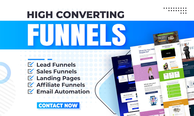 Gig Preview - Set up lead or sales funnel with email automation in systeme io or gohighlevel