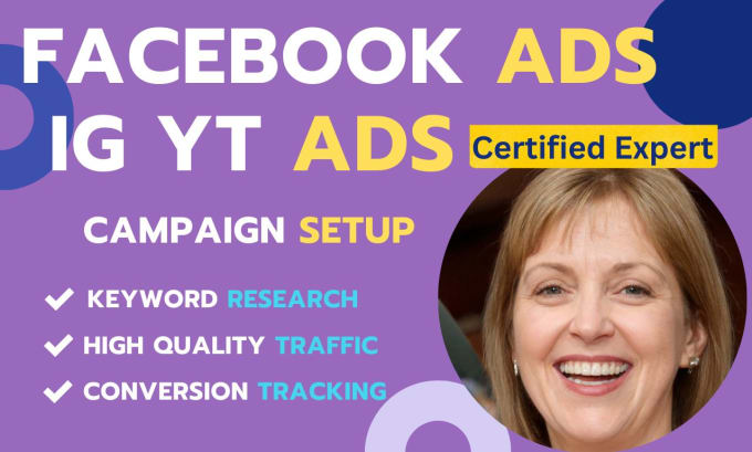 Gig Preview - Create facebook instagram youtube ads that convert