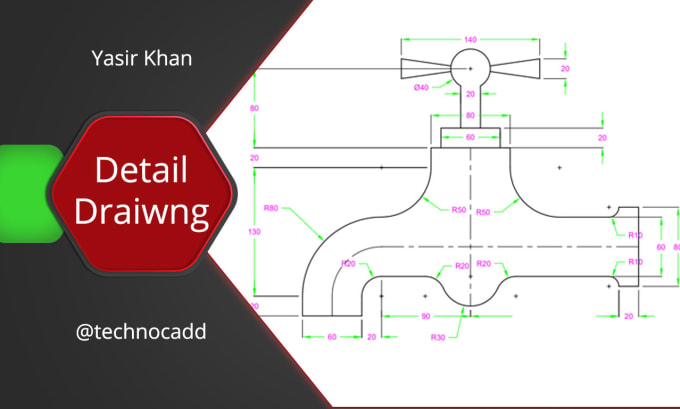 Gig Preview - Create professional 2d mechanical drawings