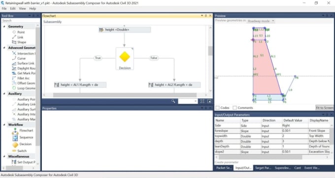 Gig Preview - Create a custom subassembly for use in autocad civil 3d