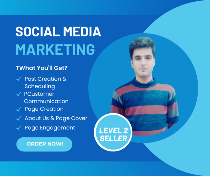 Gig Preview - Be your social media marketing manager and content creator