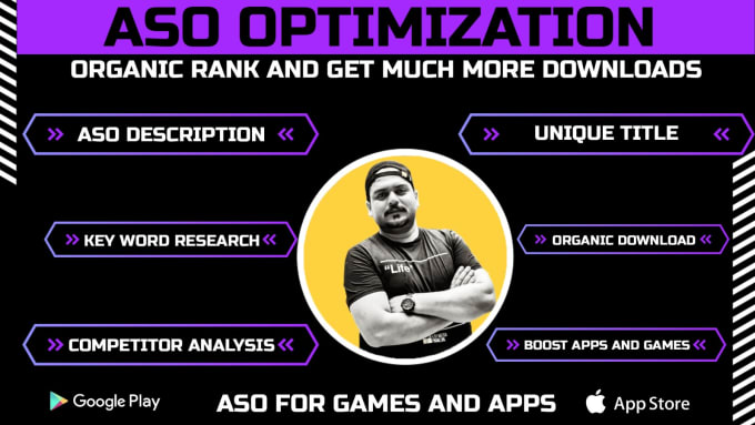 Gig Preview - Do aso and write app content to promote your game app organically