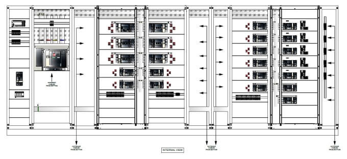 Gig Preview - Design distribution panel and wiring diagram in autocad