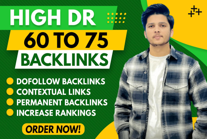 Gig Preview - Build high DR contextual SEO dofollow backlinks on high DR domain rating sites