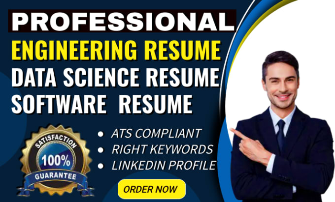 Gig Preview - Craft a professional engineering, IT, tech, software engineering ats resume