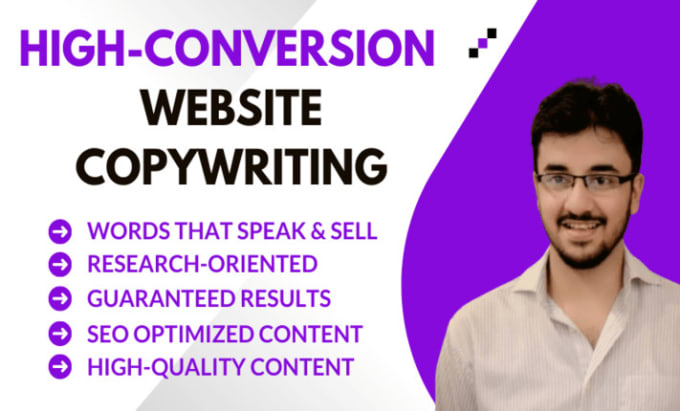 Gig Preview - Write hypnotic sales copy and do website copywriting