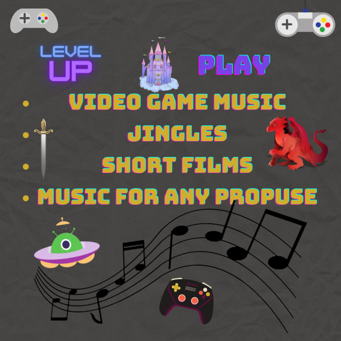 Gig Preview - Compose original music for your video game in any style