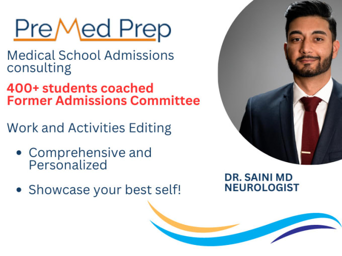 Gig Preview - Perfect your medical school or residency activities section in 72hrs