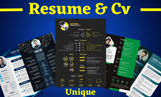 Gig Preview - Land your dream job professional resume and CV design