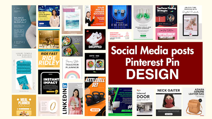 Gig Preview - Design social media posts and pinterest pin