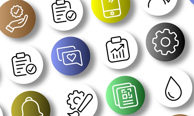 Bestseller - design custom website or app icons