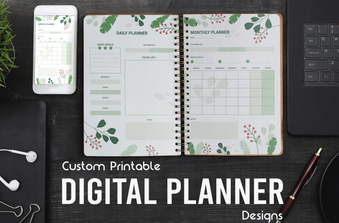 Gig Preview - Design custom digital planner, journal, calendar for you