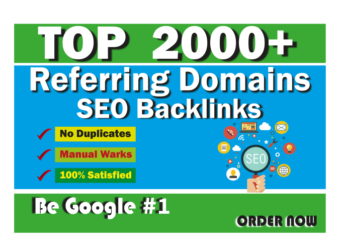 Gig Preview - Build referring domains SEO backlinks for website ranking