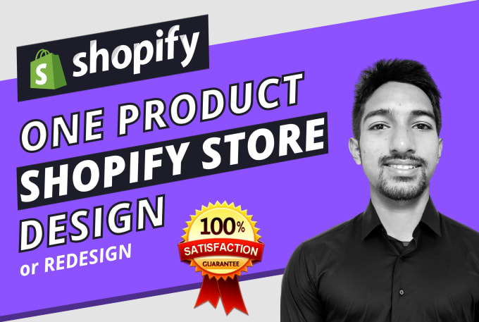 Gig Preview - Create one product shopify store, shopify dropshipping store