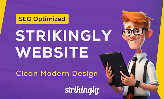 Gig Preview - Develop modern and SEO optimized strikingly website design