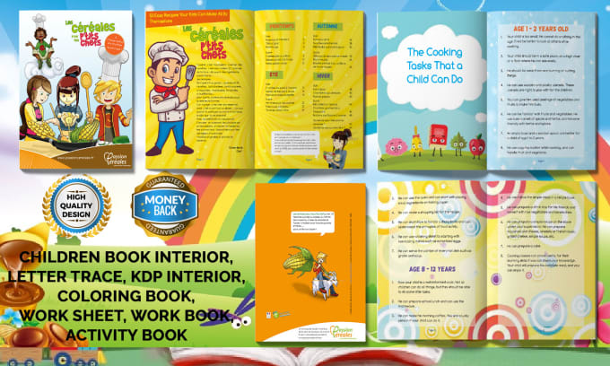 Gig Preview - Do coloring book and children book interior in 8 hours