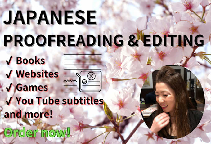 Gig Preview - Proofread and edit your japanese texts and documents