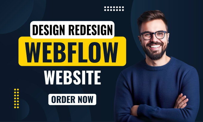 Gig Preview - Be your webflow expert, design or develop webflow website, figma to webflow